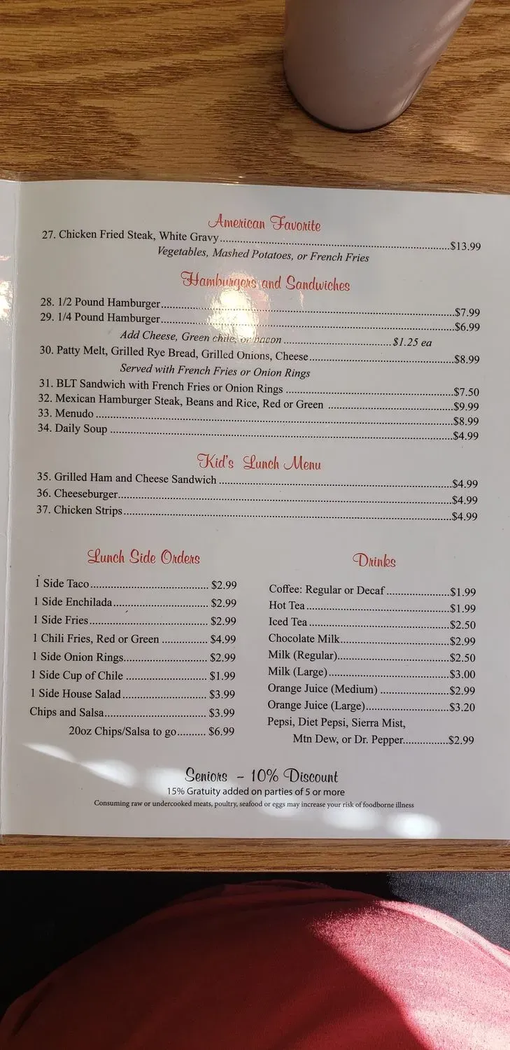 Menu 5