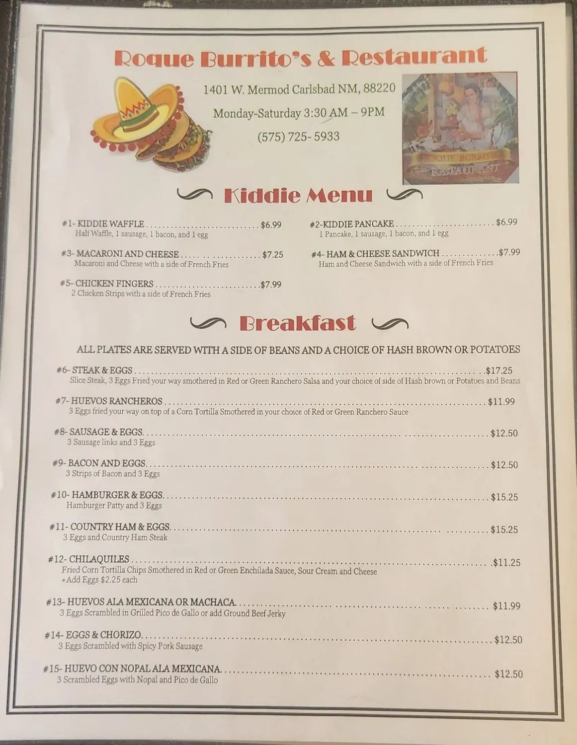 Menu 5