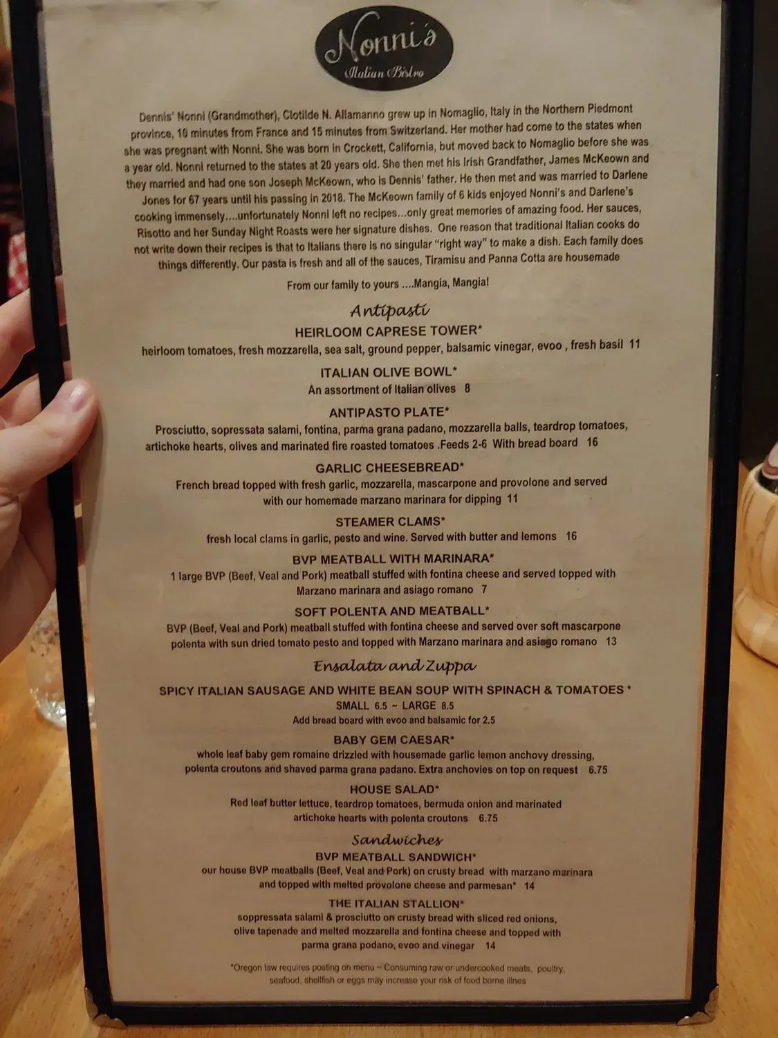 Menu 6