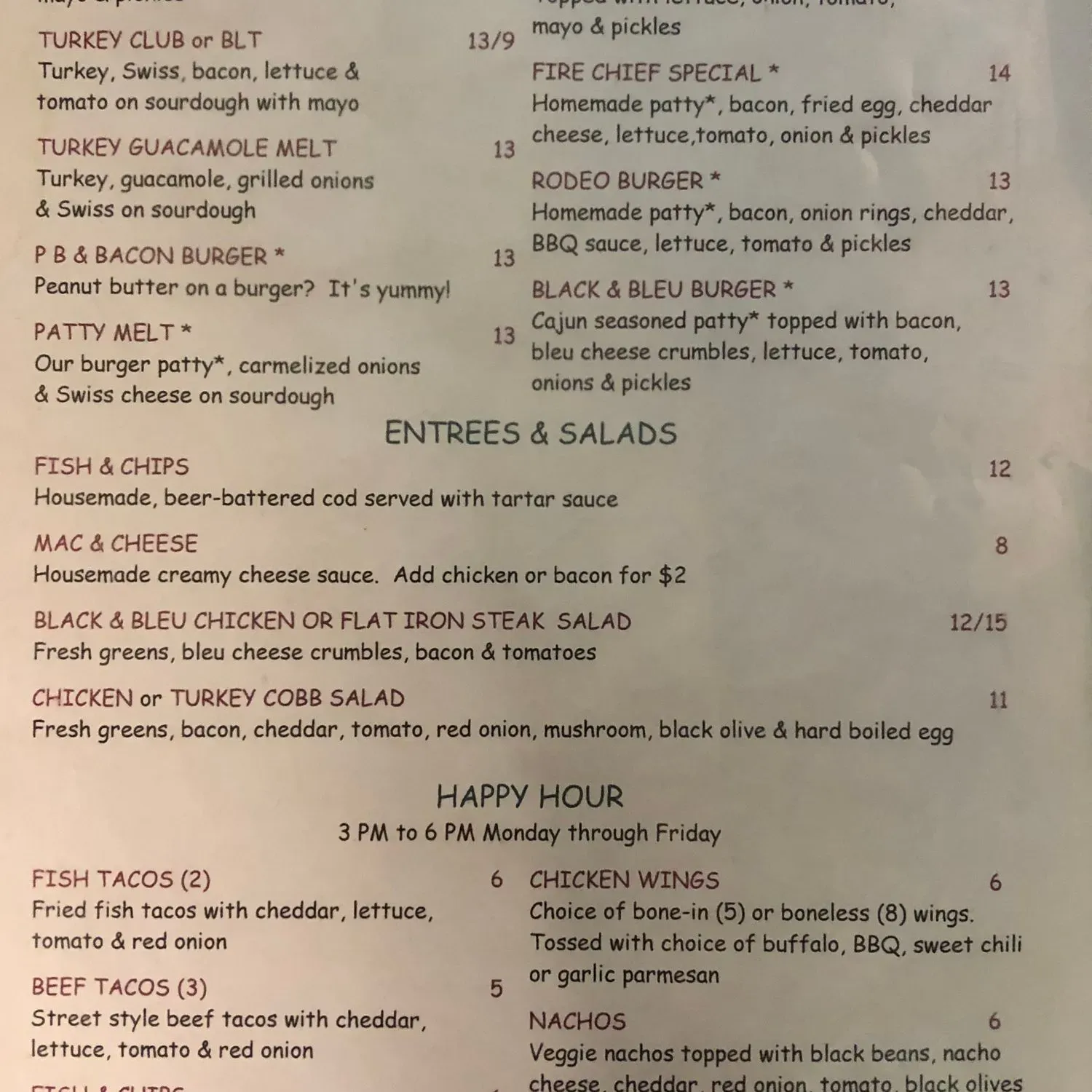 Menu 2