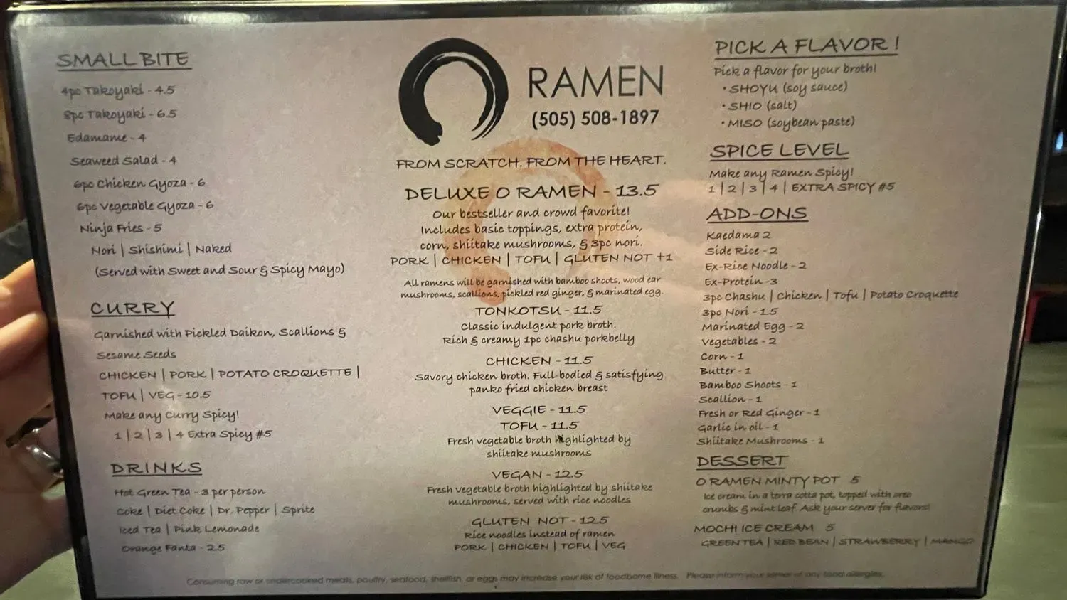 Menu 5