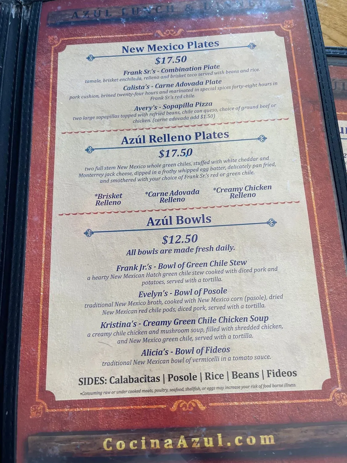 Menu 6