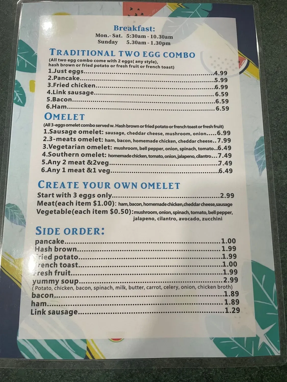 Menu 6