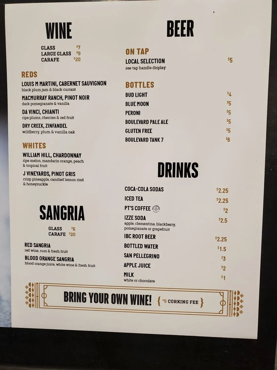 Menu 1