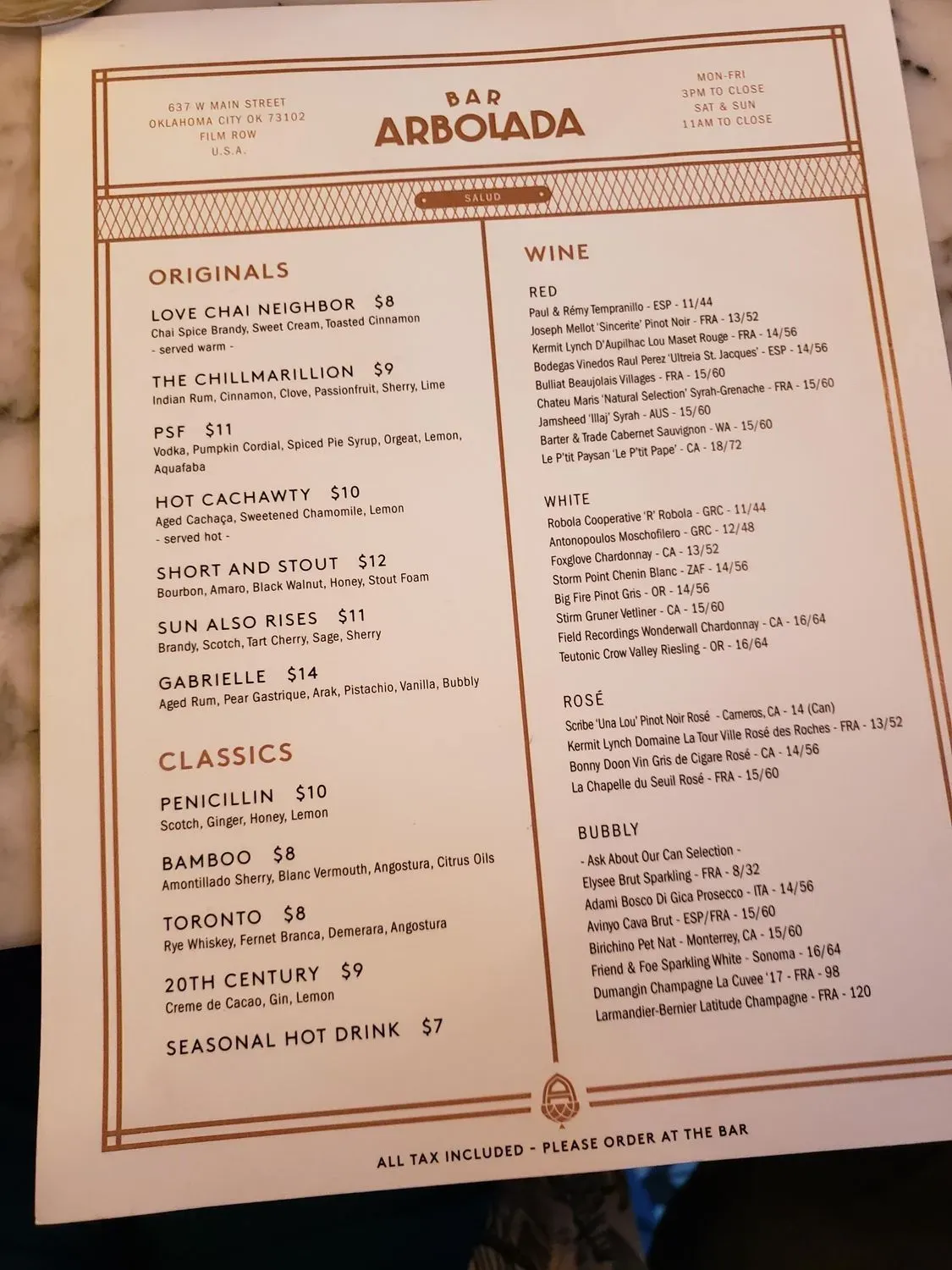 Menu 6