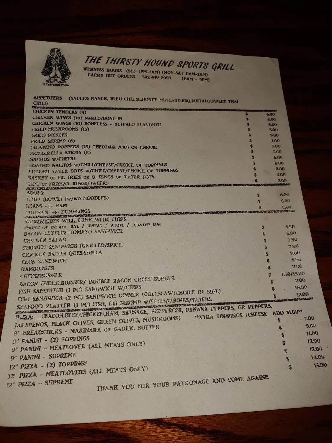 Menu 2