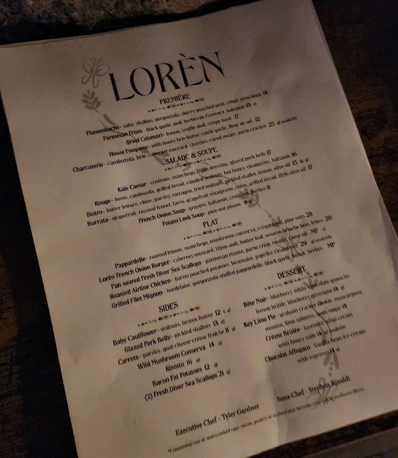 Menu 1