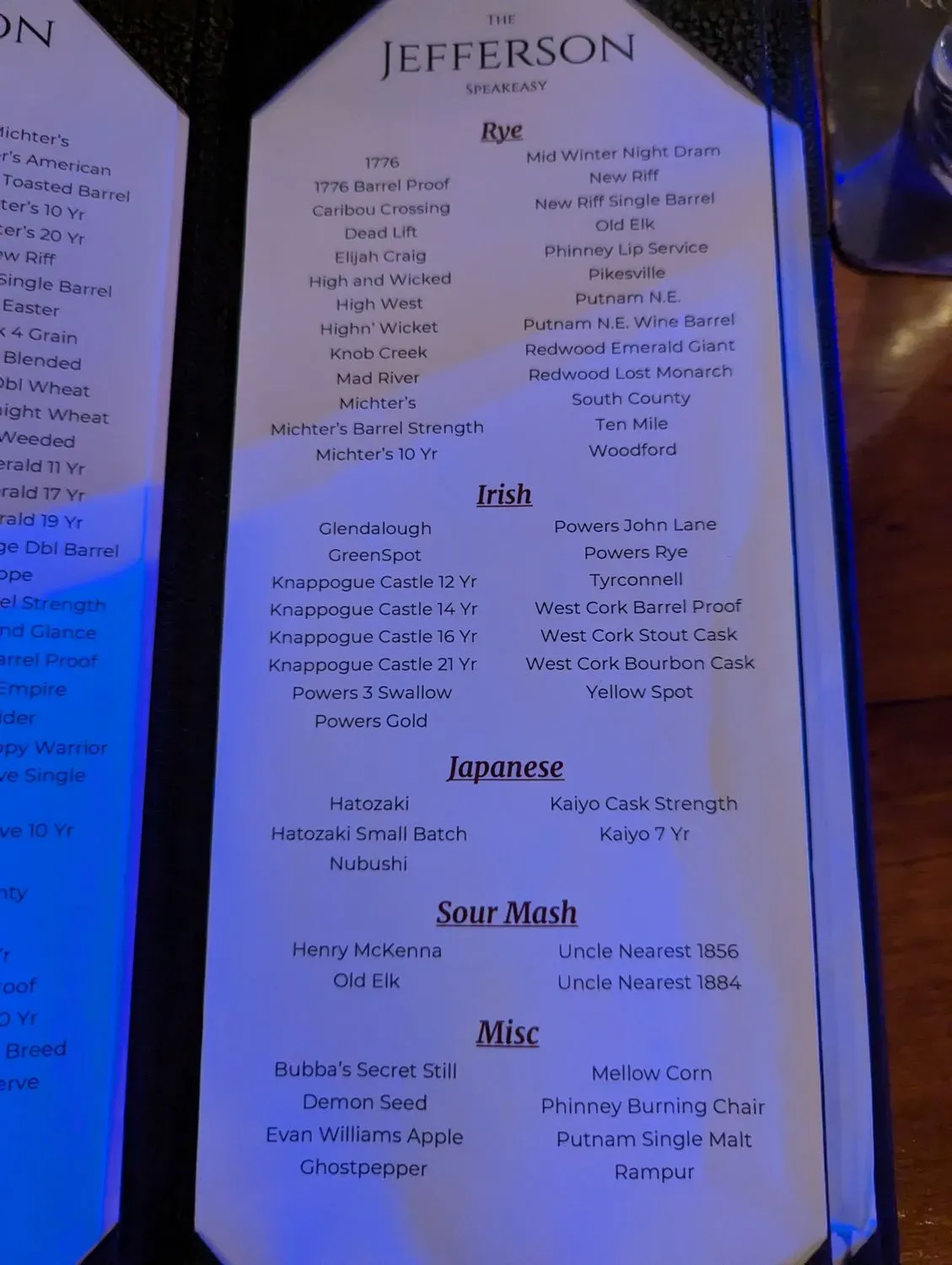 Menu 5