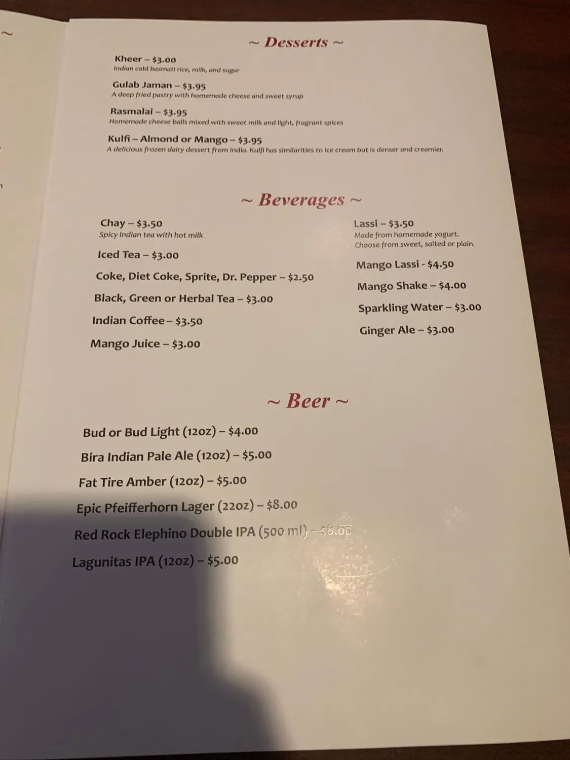 Menu 4