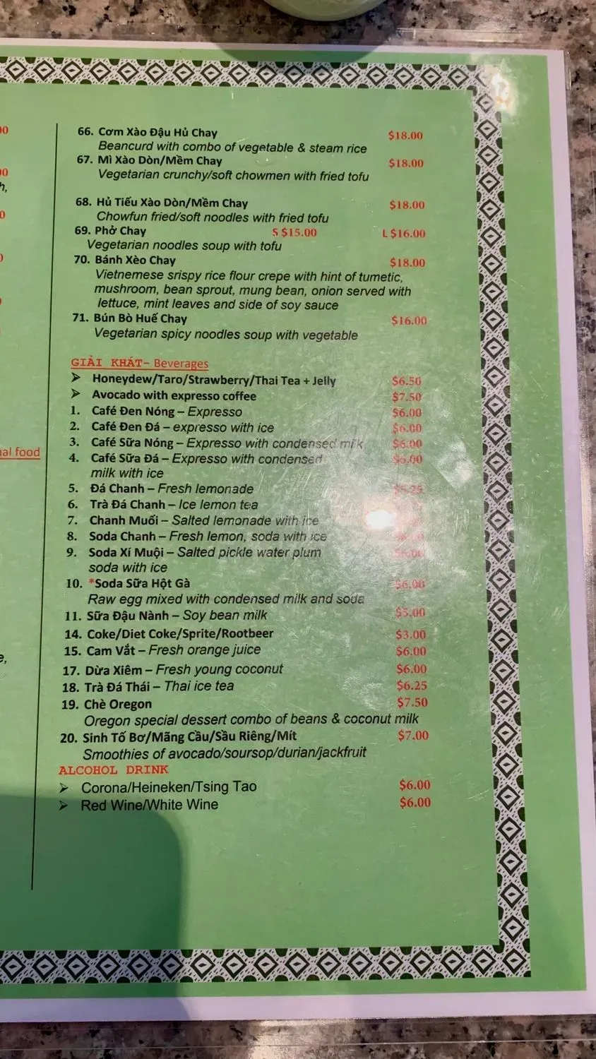 Menu 6