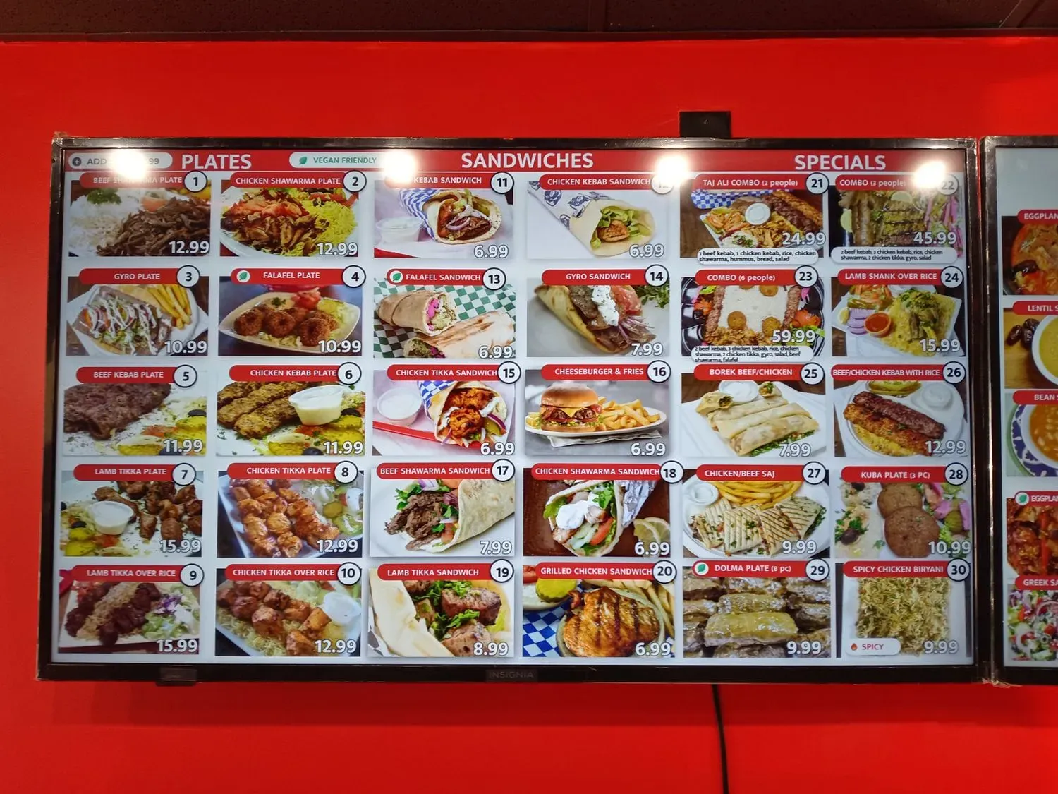 Taj Ali Middle Eastern Restaurant Menu - Updated October 2025