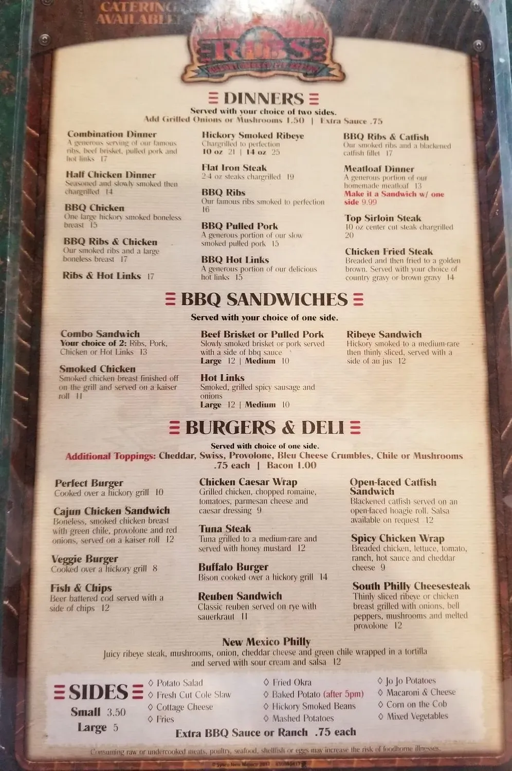 Menu 5