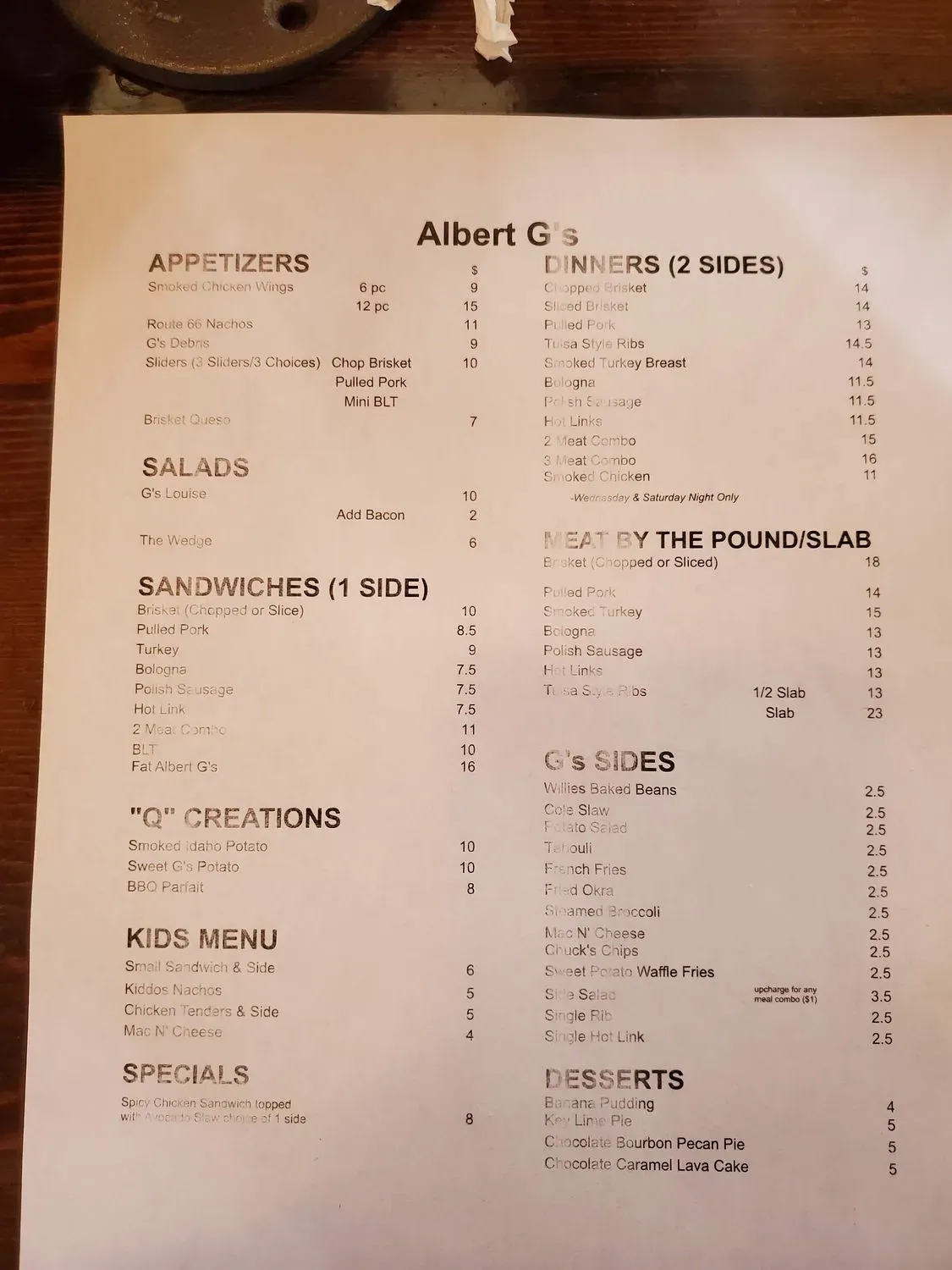 Menu 2