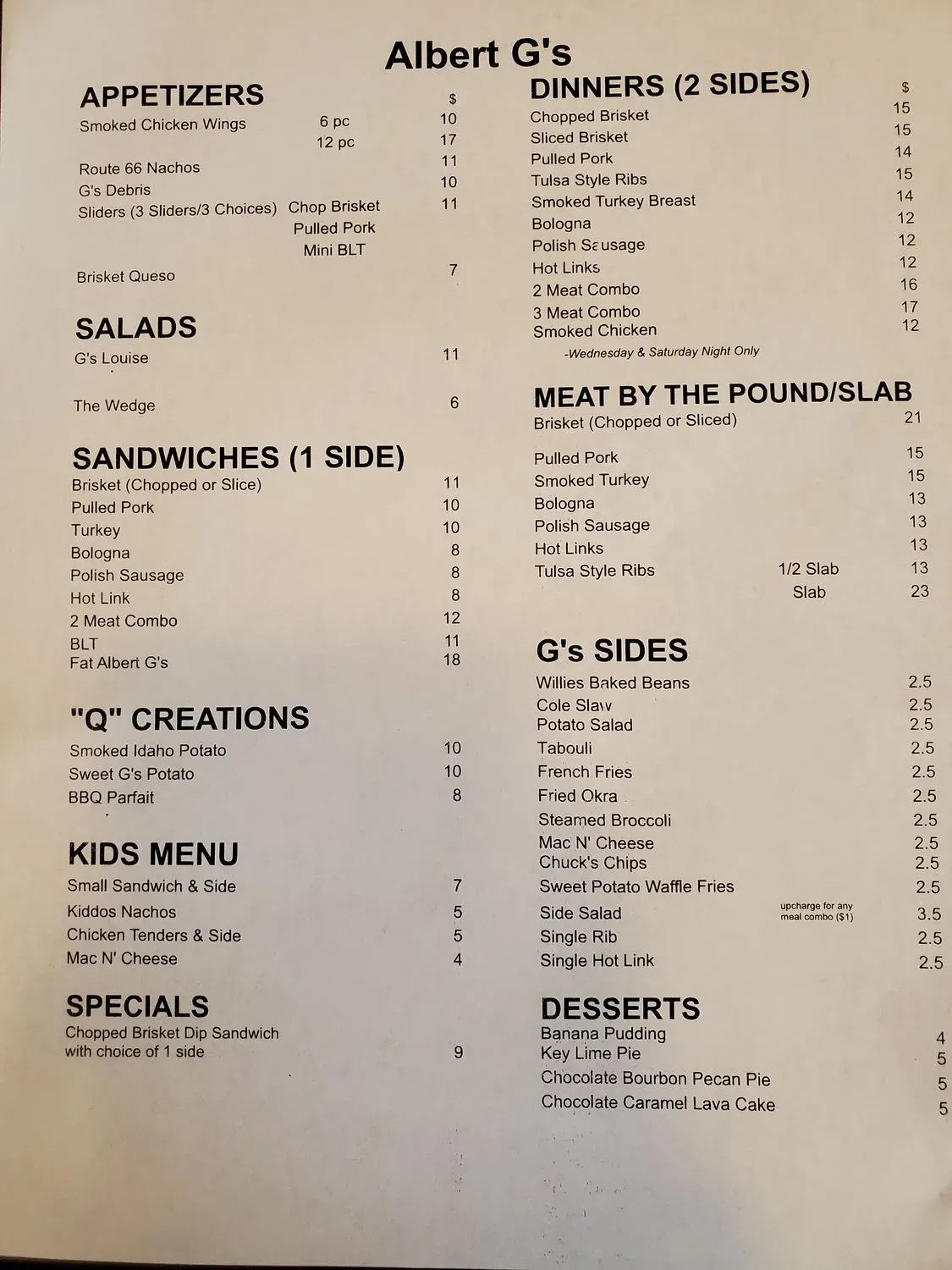 Menu 1