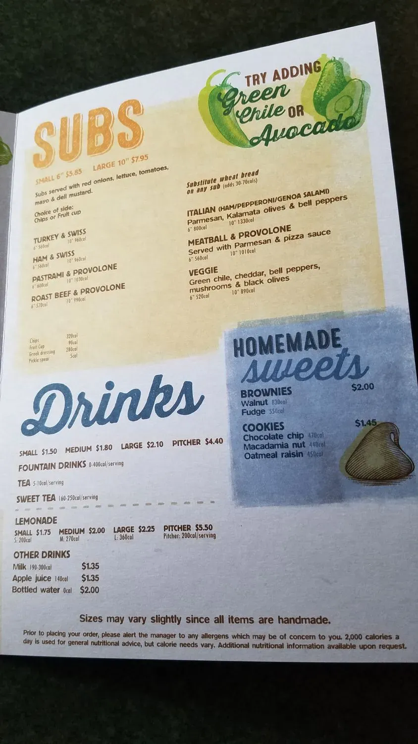 Menu 6