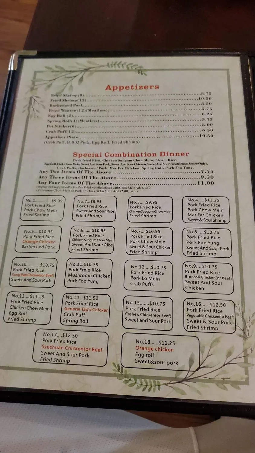 Menu 3