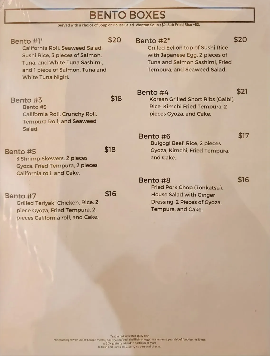 Menu 5