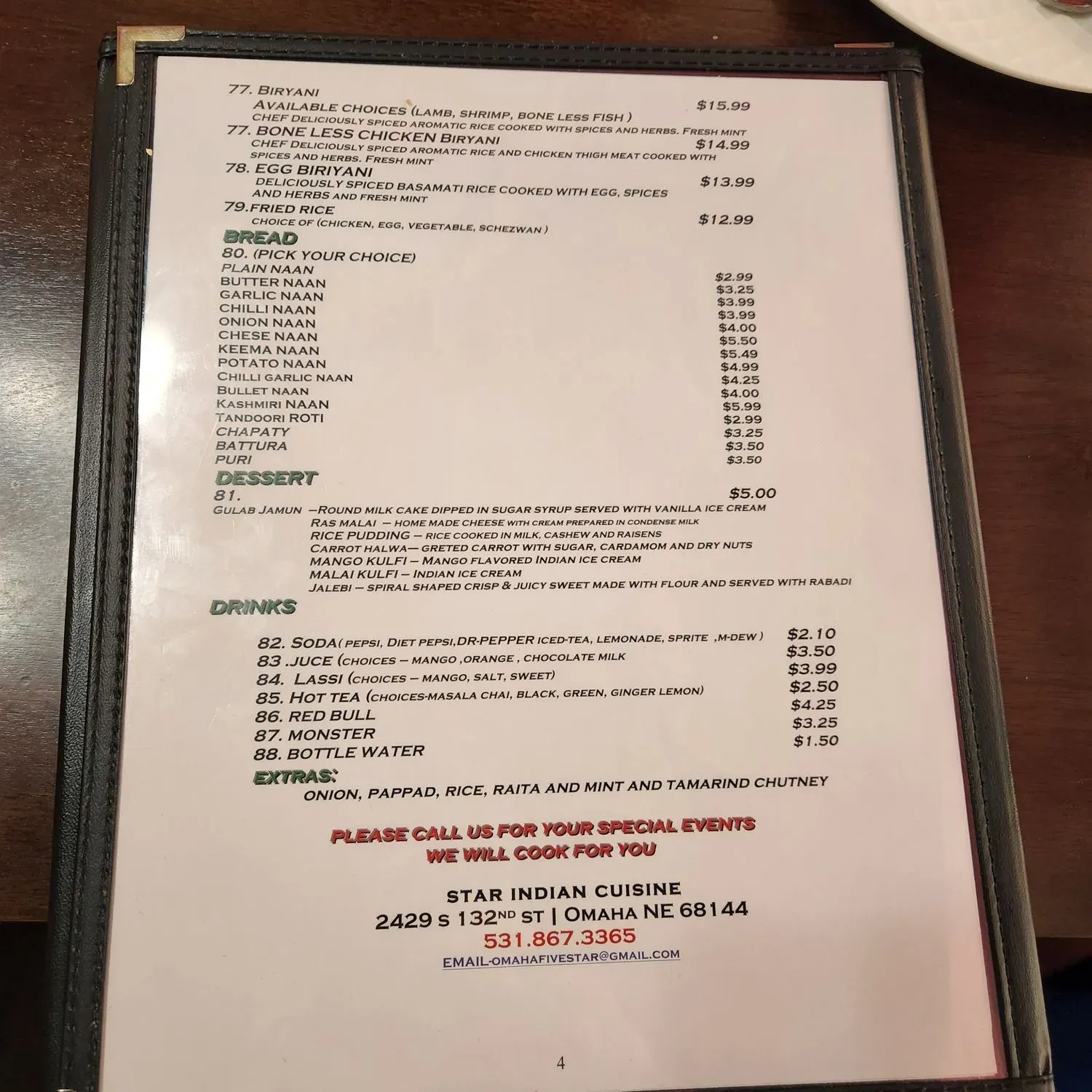 Menu 5