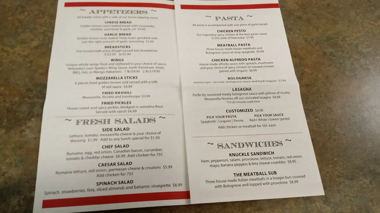 Menu 2