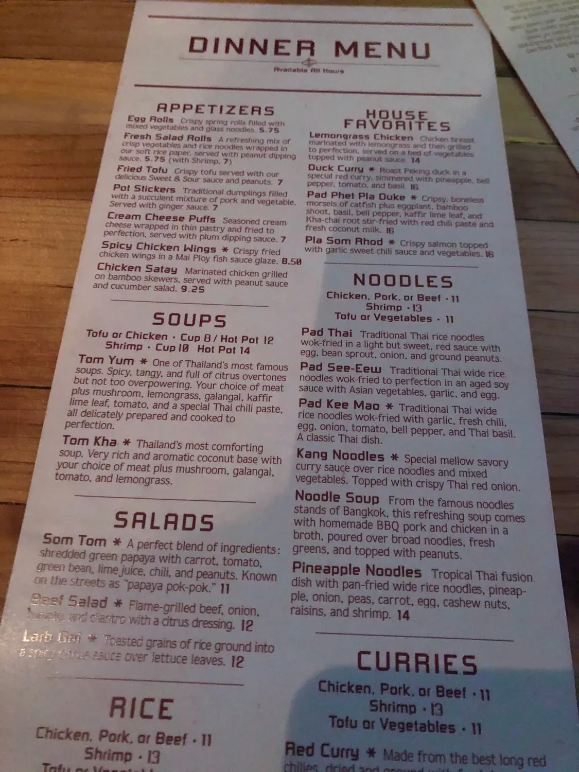 Menu 5