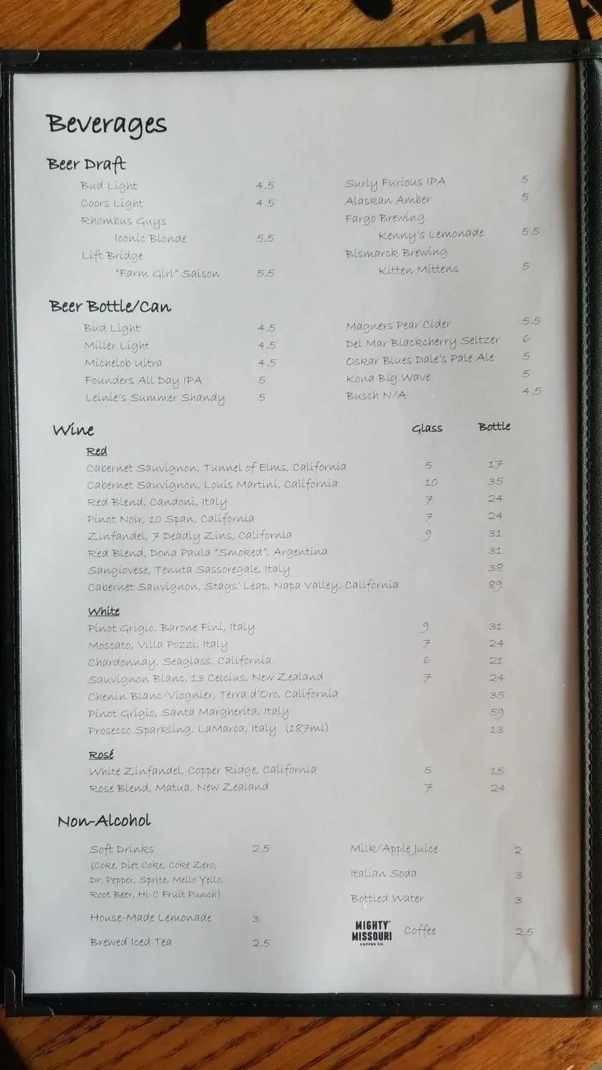 Menu 1