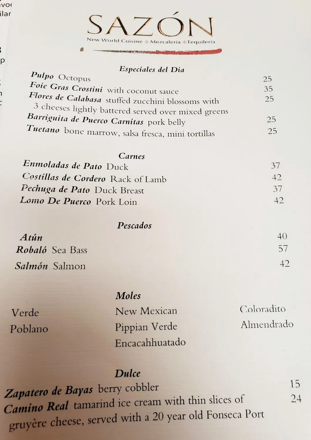 Menu 4