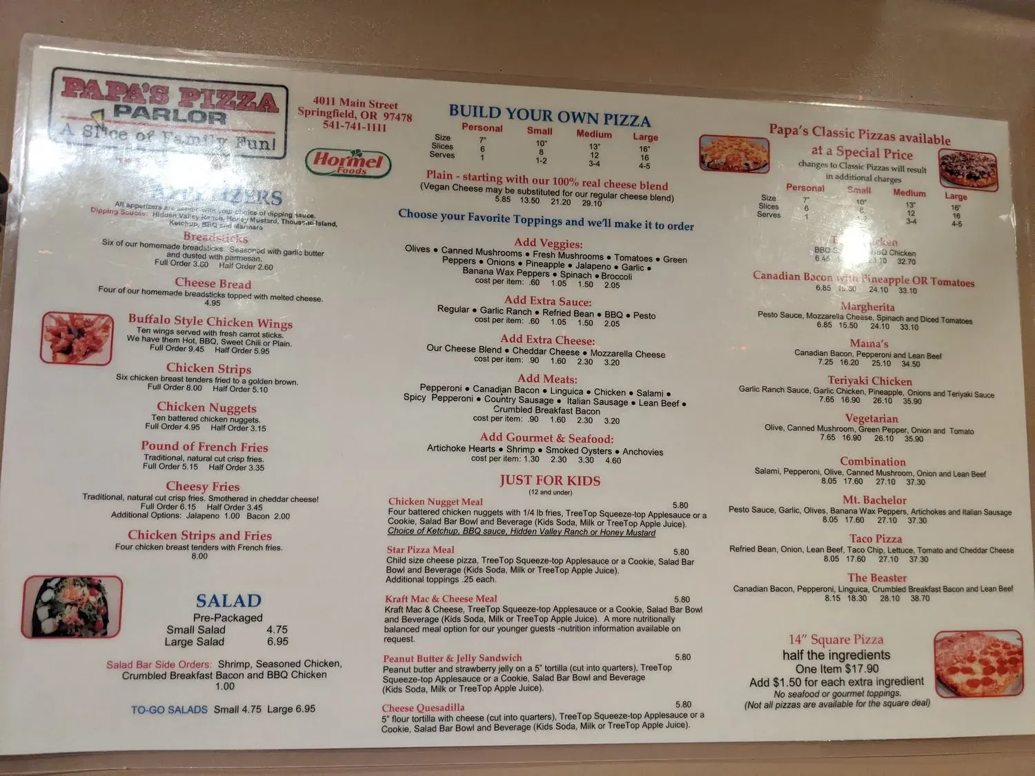 Menu 1