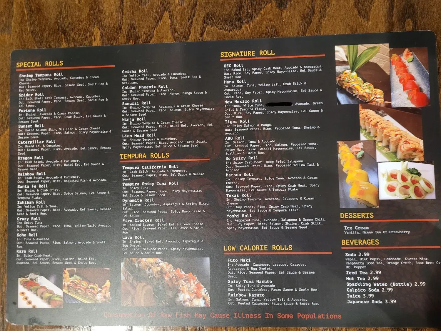 Menu 5