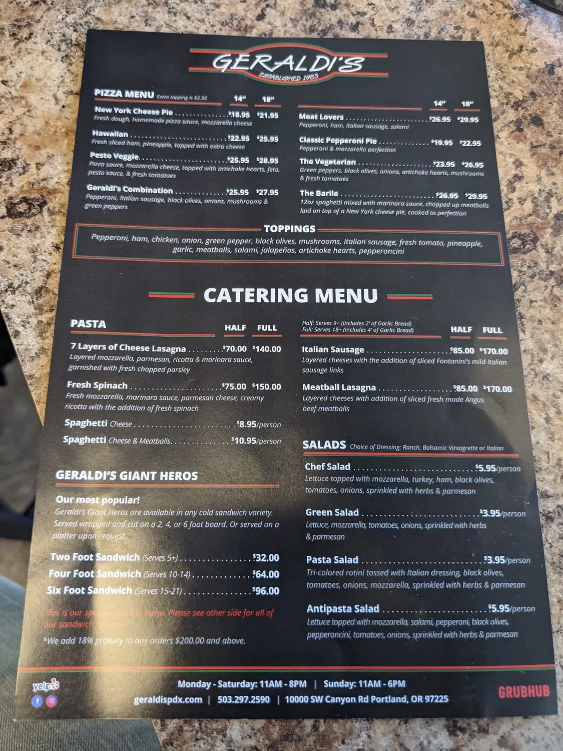 Menu 6