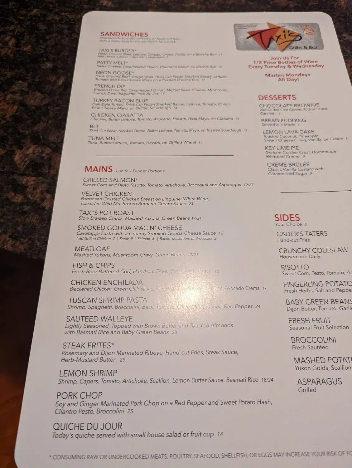 Menu 5