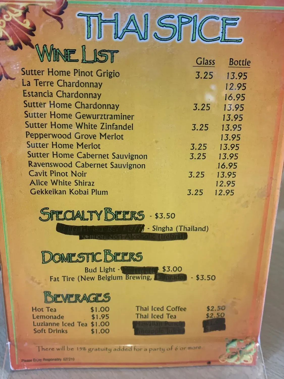 Menu 6