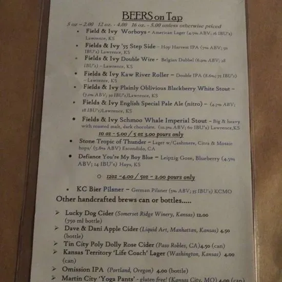 Menu 2