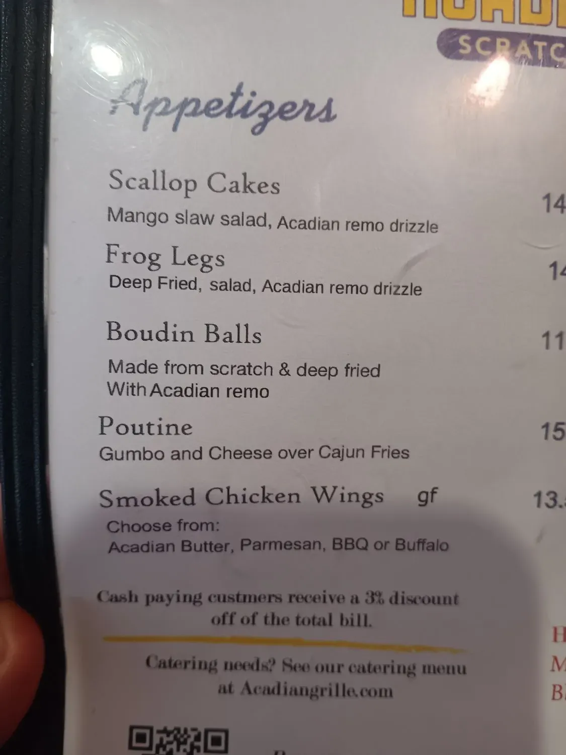 Menu 5