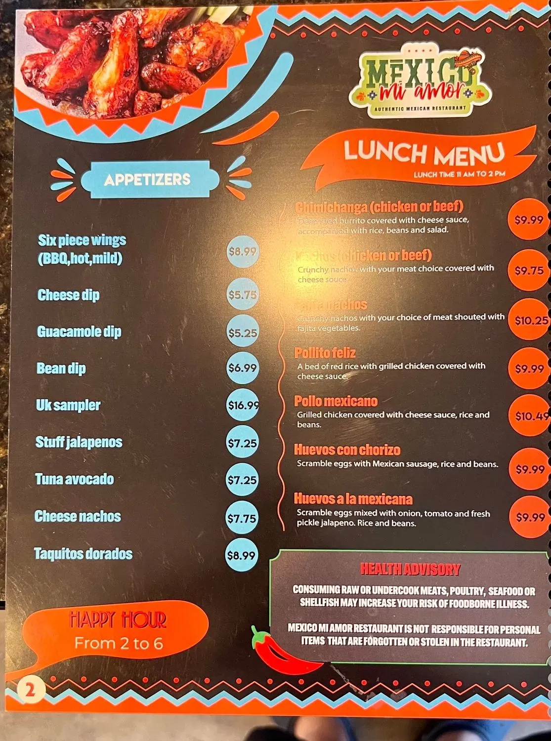 Menu 6