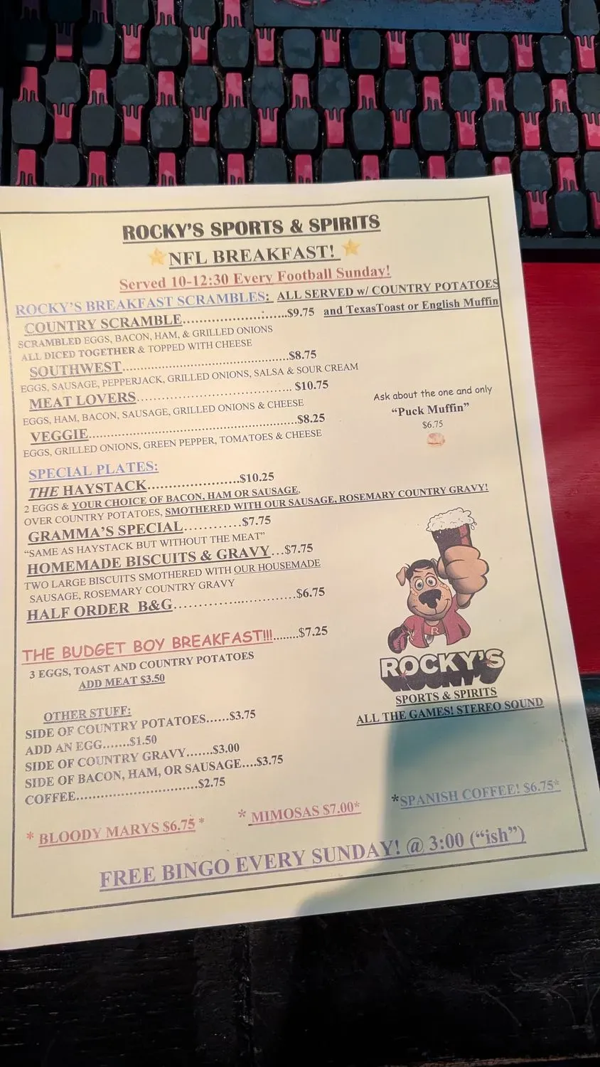 Menu 3