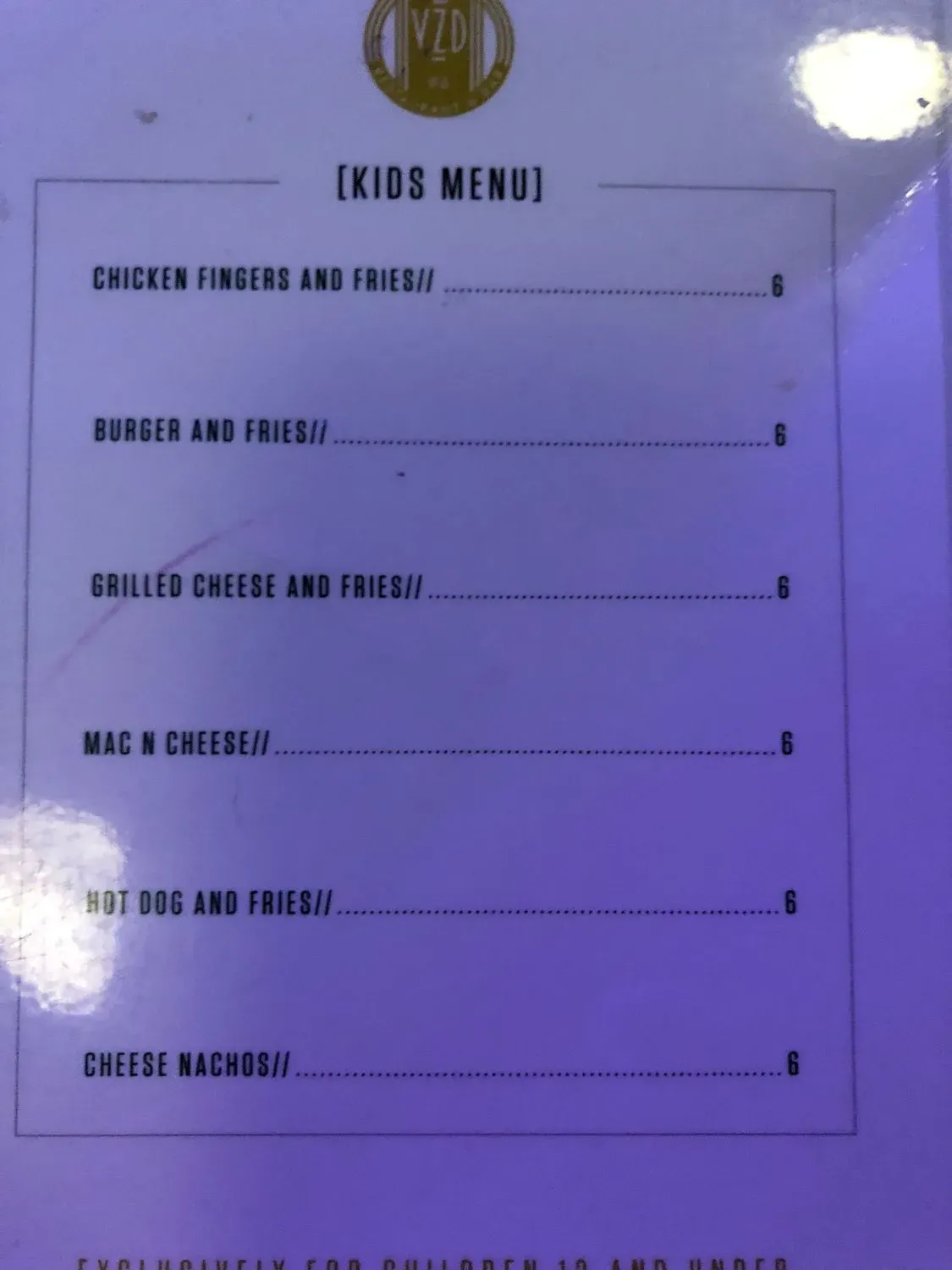 Menu 5