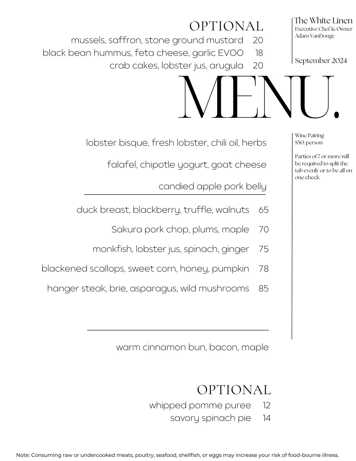 Menu 2