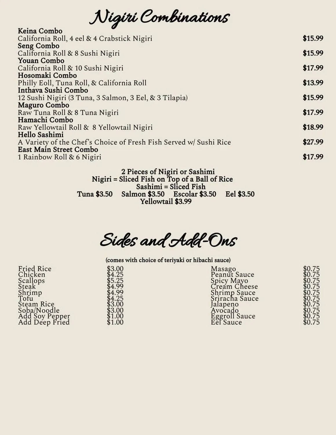 Menu 5