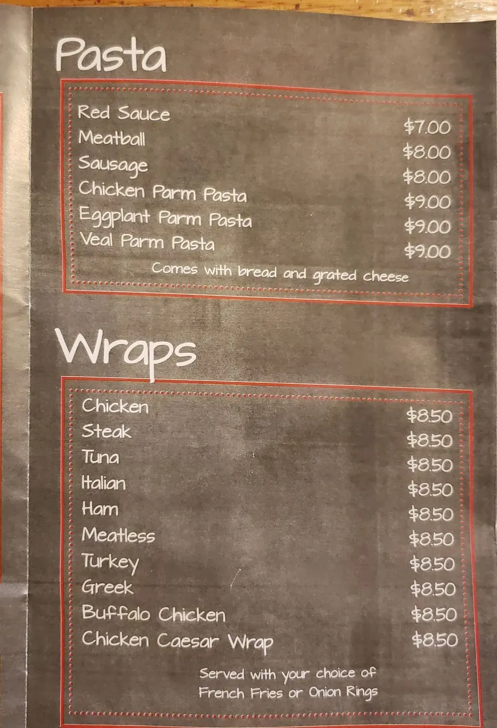 Menu 4