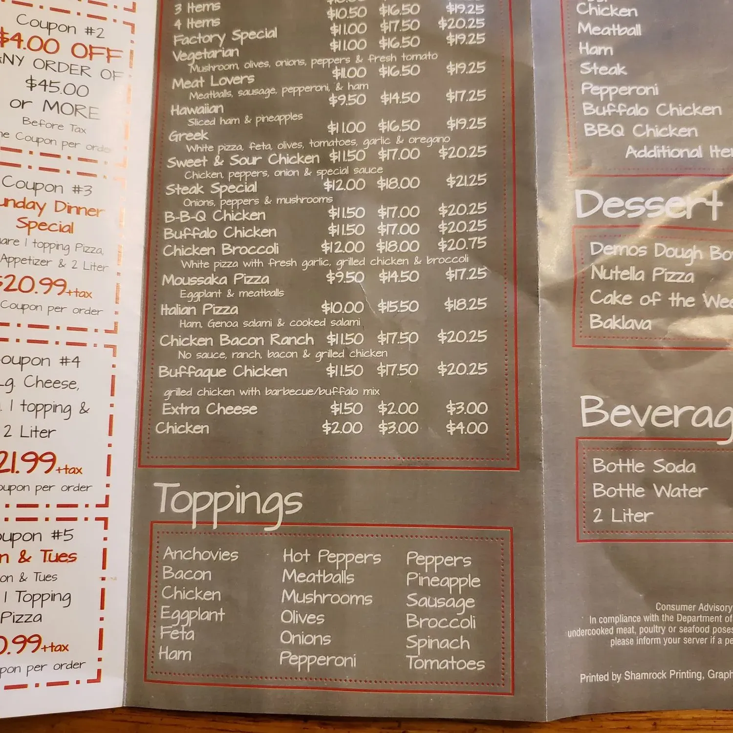 Menu 5