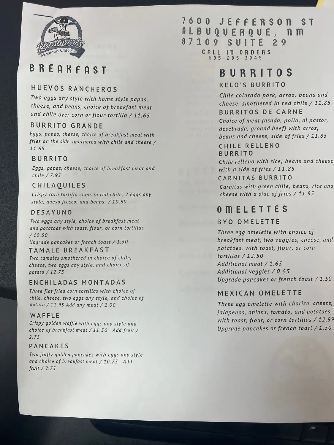 Menu 5