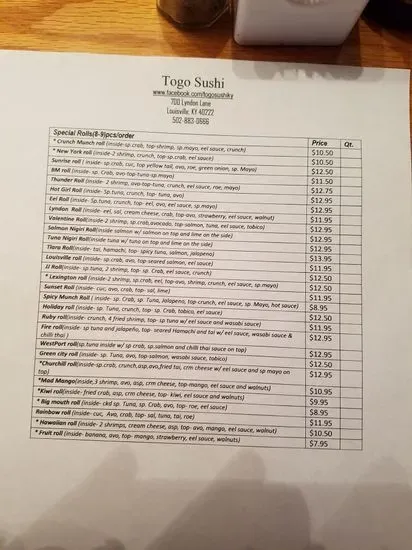 Menu 3