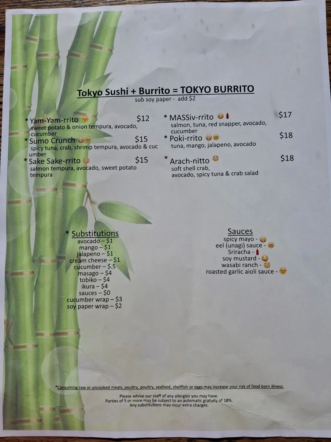 Menu 5