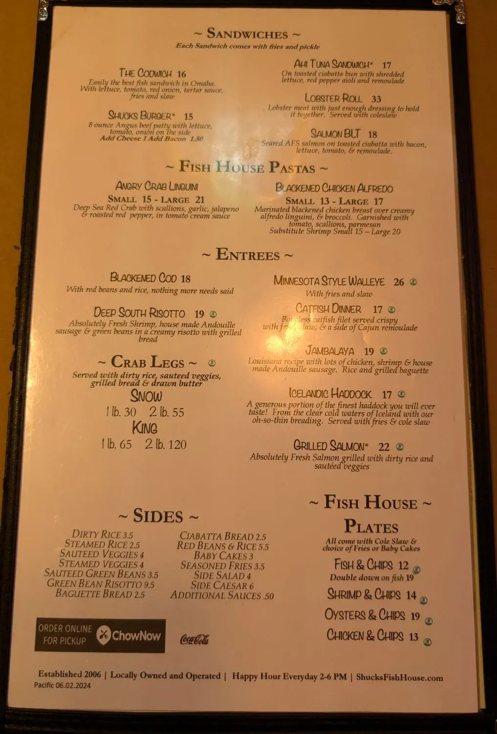 Menu 6