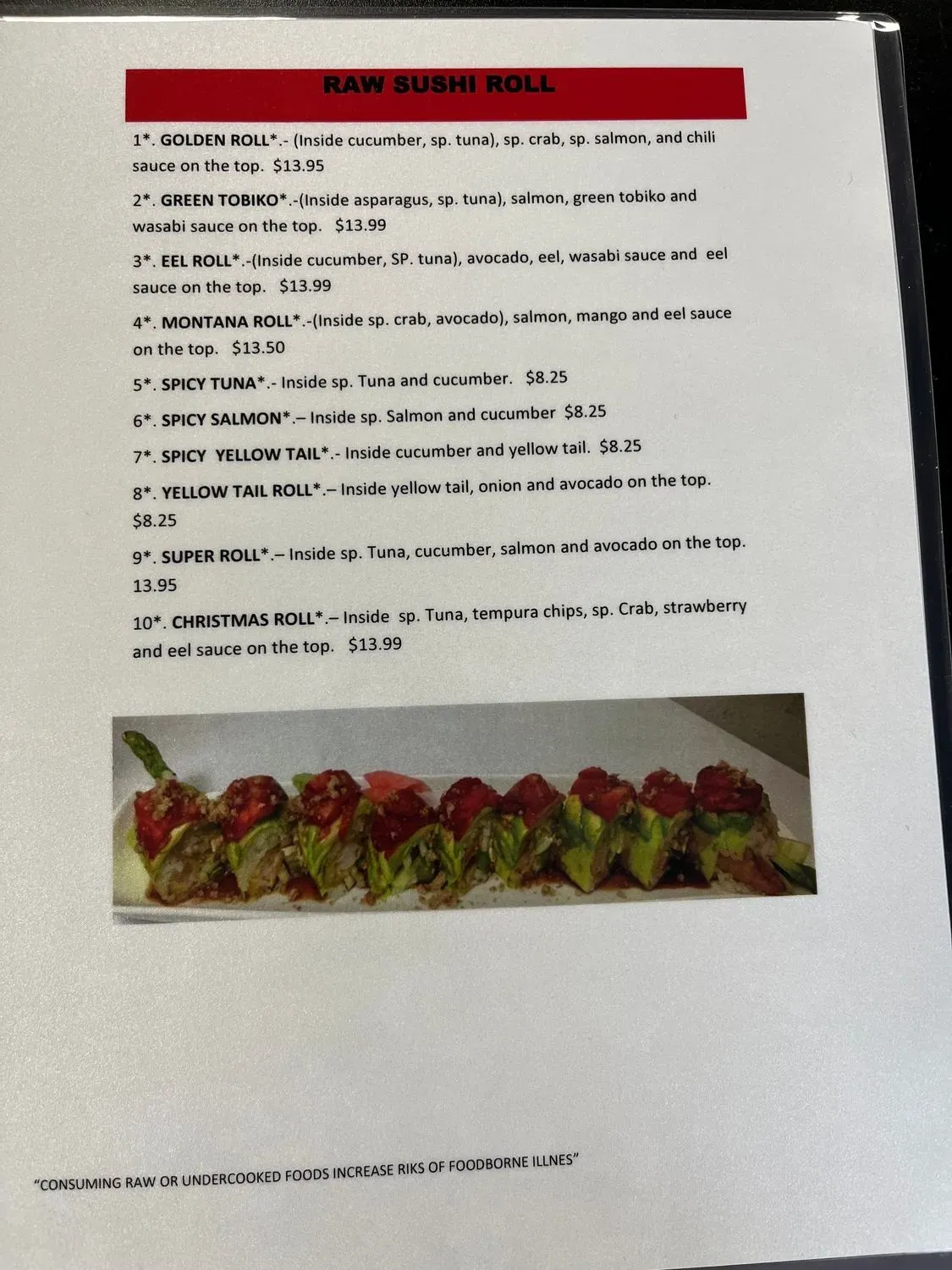 Menu 4