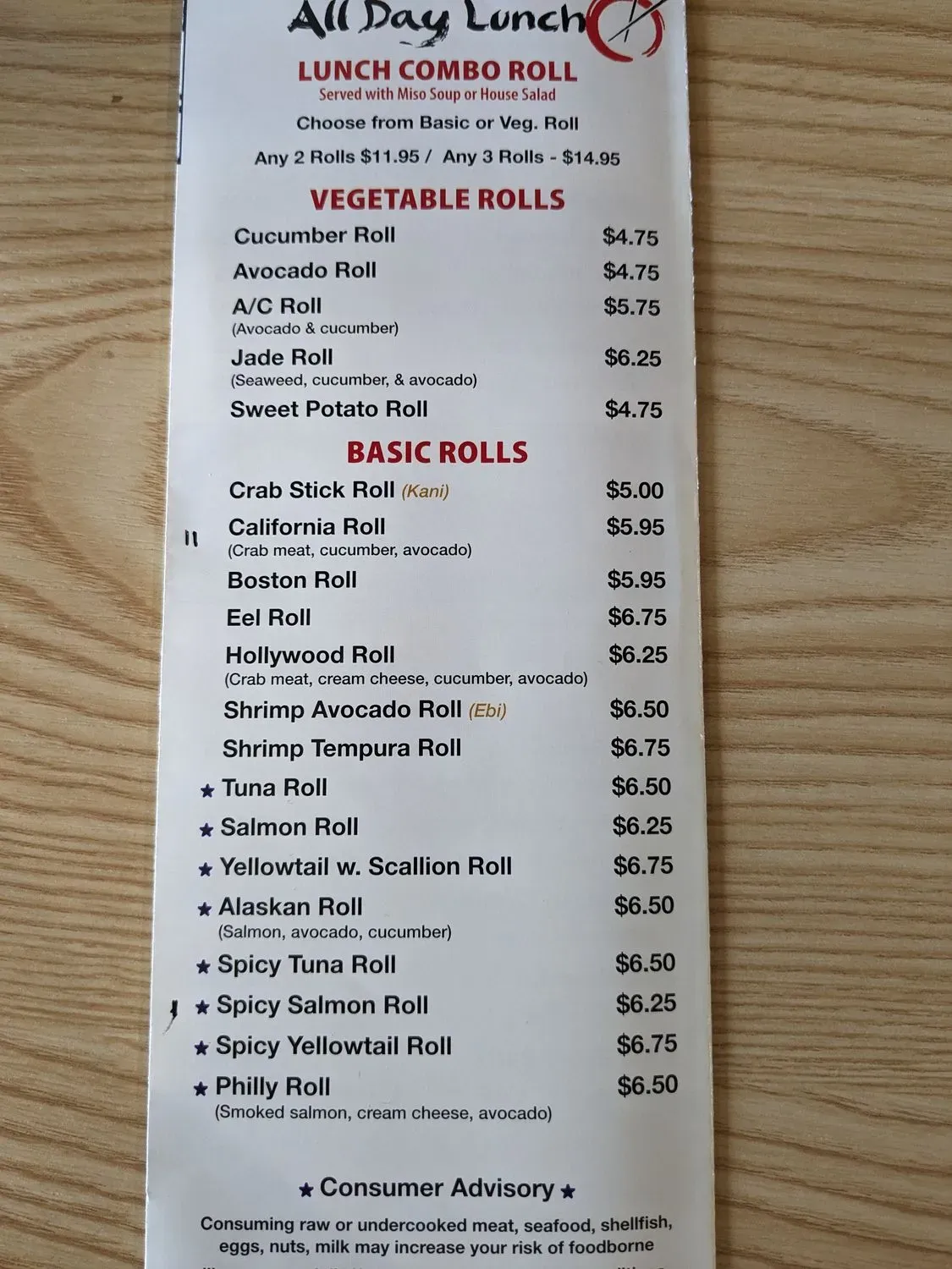 Menu 4