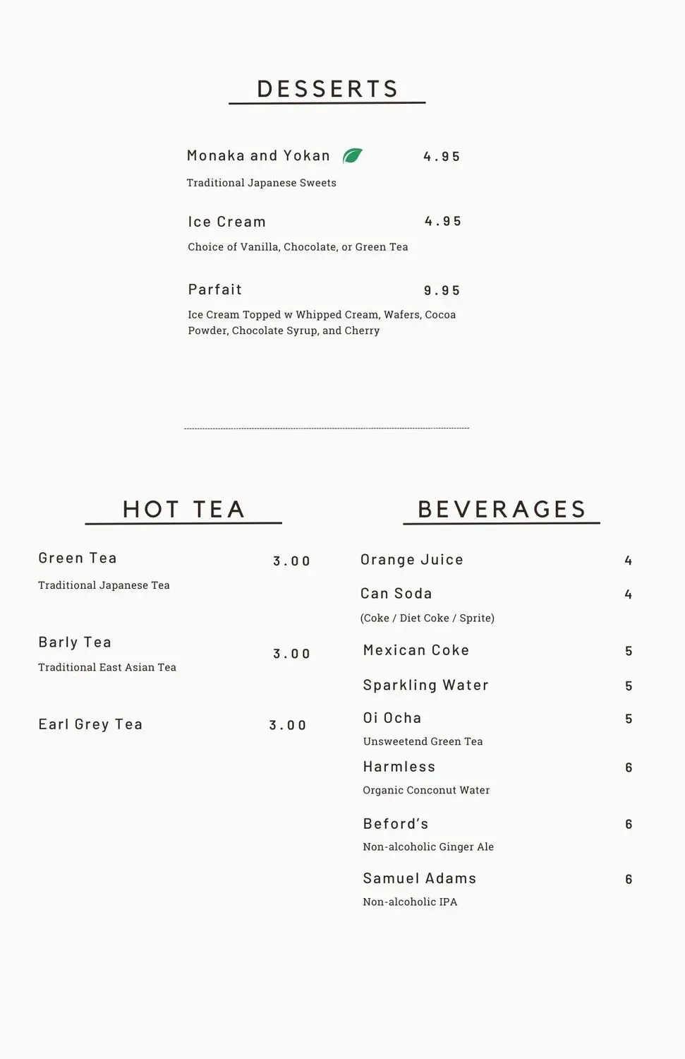 Menu 6