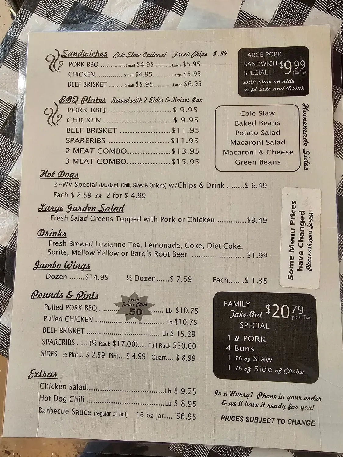 Menu 1