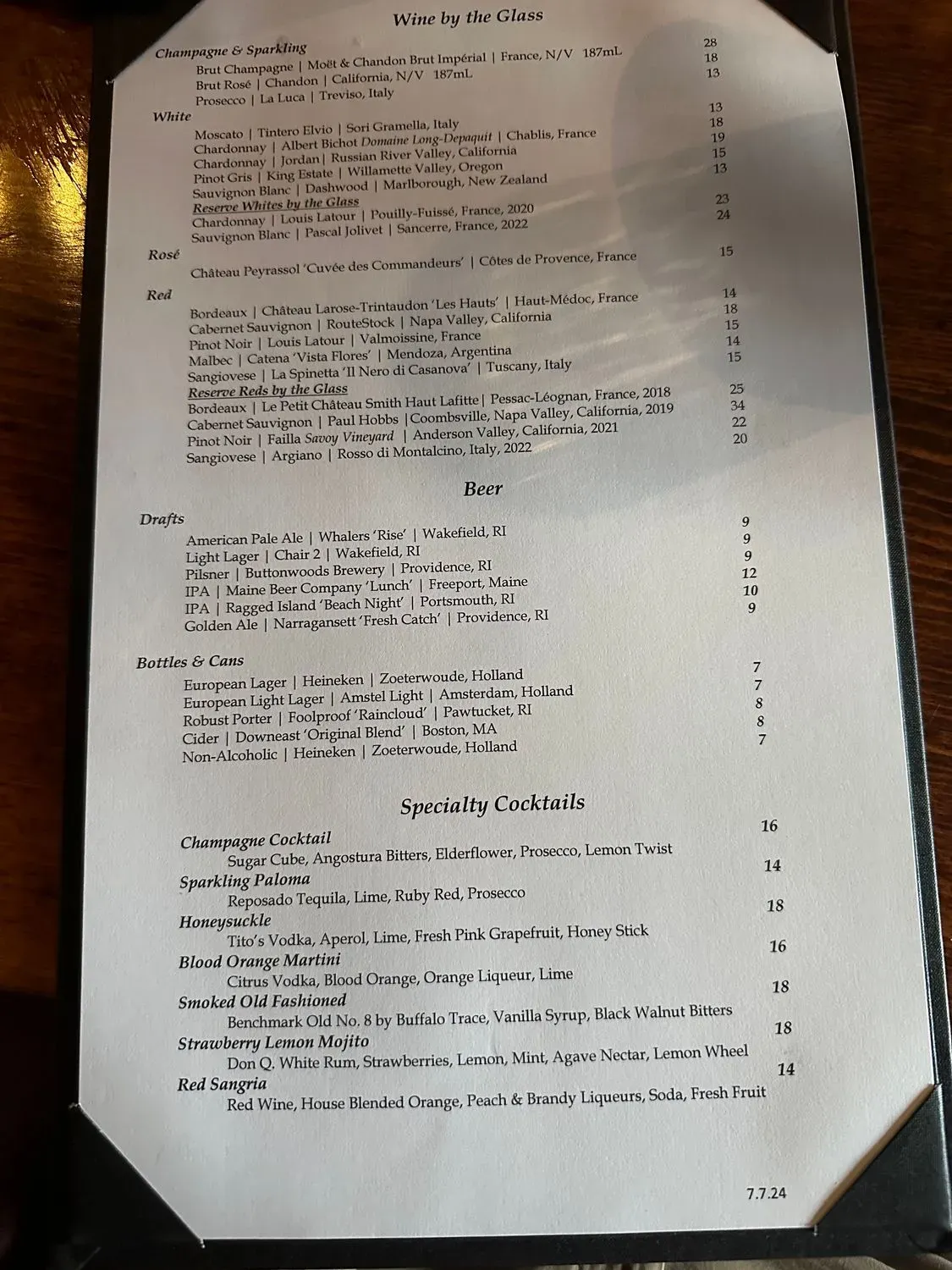 Menu 4