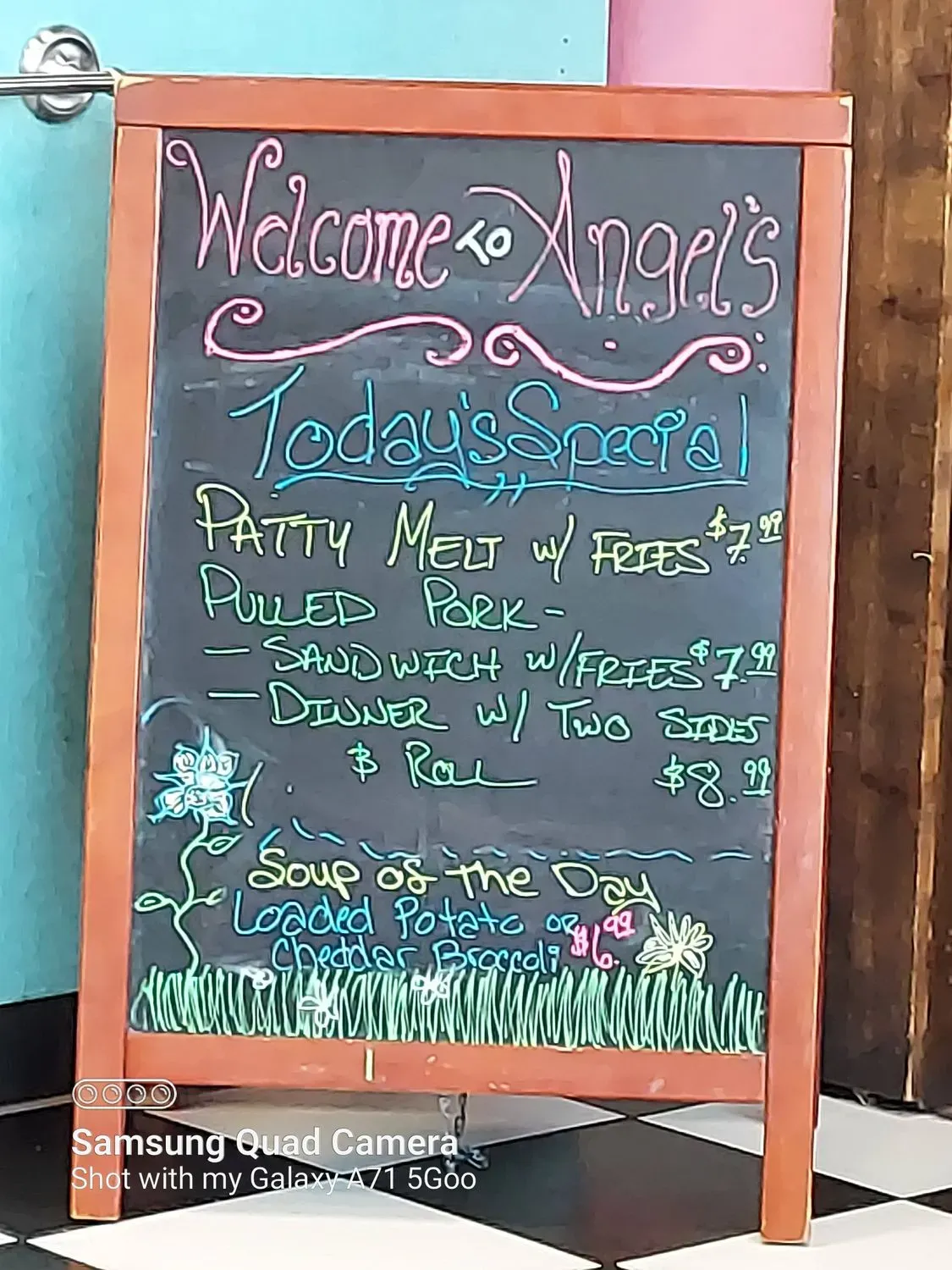 Angel's Diner Menu - Updated October 2025